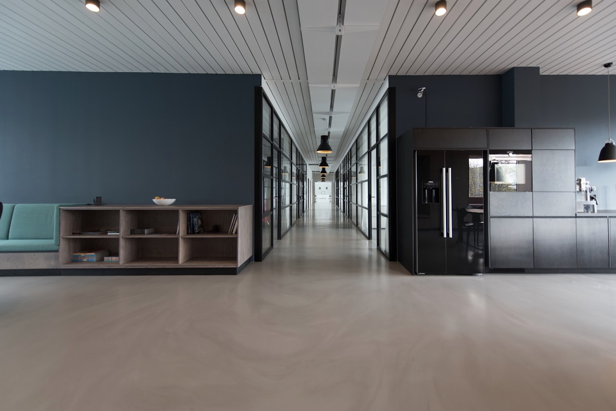 Bureaux d'entreprise propres et désinfectés